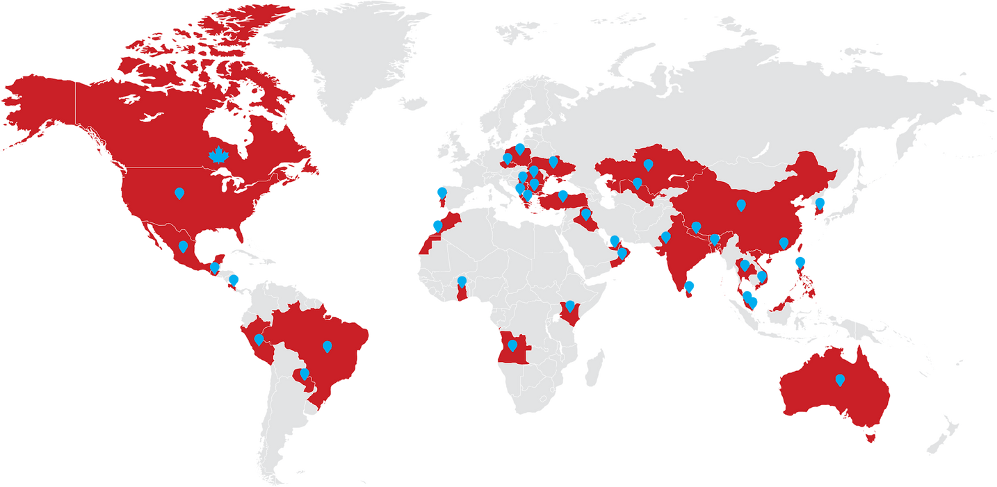 Maple Bear Global Map